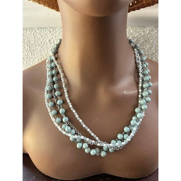 Lia Sophia Multi Strand Beaded Necklace - Picture 6 of 9